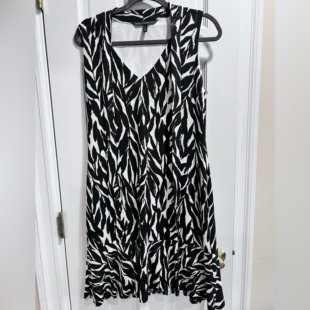 Black and White Zebra Print Dress